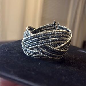 Elegant Silver Beaded Bracelet